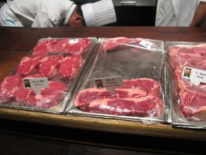 pieces meat supermarket butcher